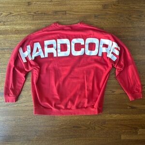 ASOS Men’s Red Long Sleeve Oversized Graphic Cotton Sweatshirt